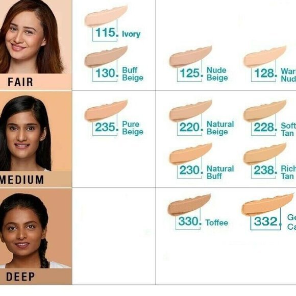 New Maybelline New York Fit Me Matte+Poreless Liquid (With Pump) Foundation 30ML - Picture 4 of 4